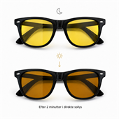 FOTOKROMISK Natkørebrille. Glas bliver mørke i solen  "IQ" "Convert"